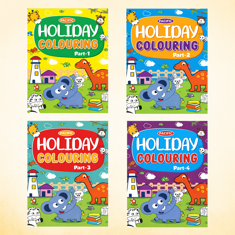 Holiday Colouring Combo of 4 Books