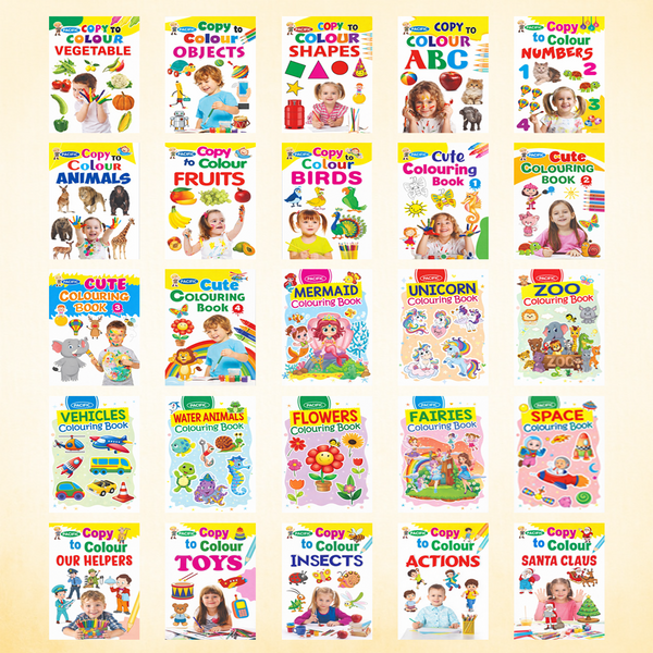 Copy to Colour – Mega Combo Pack of 25 Books