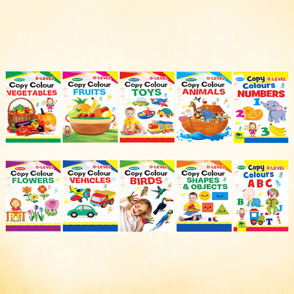 O-Level Copy Colouring Book Combo – Set of 10