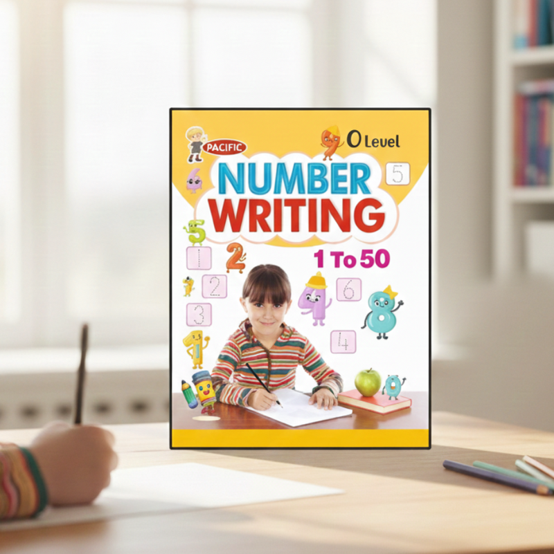 NUMBER WRITING BOOK 1–50